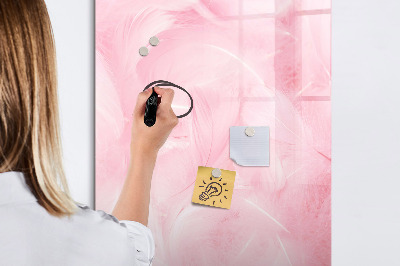 Magnetická psací tabule Růžová tabule na poznámky a fotografie