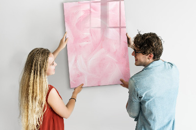 Magnetická psací tabule Růžová tabule na poznámky a fotografie