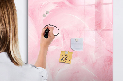 Magnetická psací tabule Růžová tabule na poznámky a fotografie