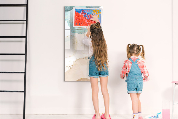Popisovatelná magnetická tabule Moderní fototapeta v pastelových barvách