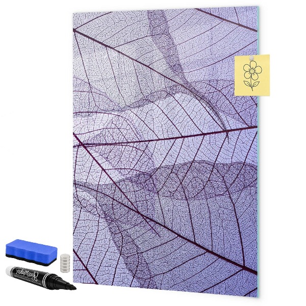 Magnetická psací tabule Magnetická tabule se vzorem listů