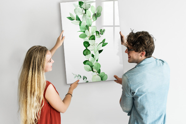 Popisovatelná magnetická tabule Zelený motiv s prostorem pro fotografie