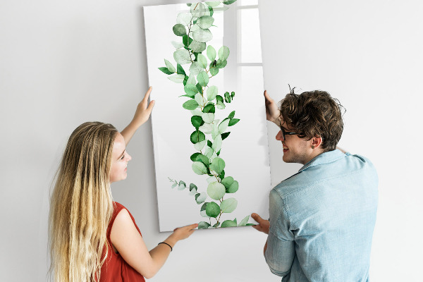 Popisovatelná magnetická tabule Zelený motiv s prostorem pro fotografie