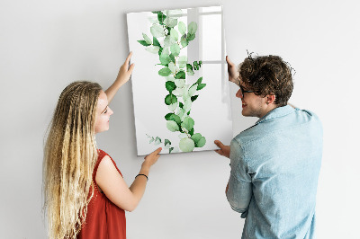Popisovatelná magnetická tabule Zelený motiv s prostorem pro fotografie