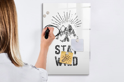 Popisovatelná magnetická tabule Kreativní prostor pro vzpomínky a fotografie