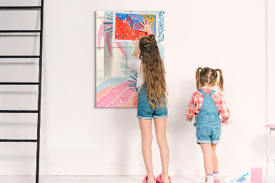 Magnetická psací tabule Barevná tabule na fotky a poznámky
