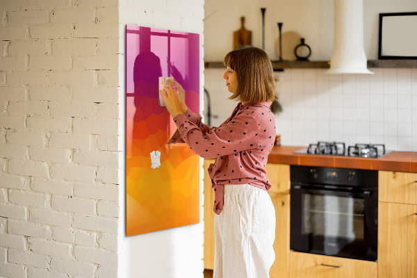 Popisovatelná magnetická tabule Barevná tabule na poznámky a fotografie