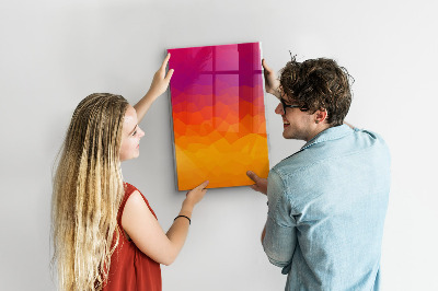 Popisovatelná magnetická tabule Barevná tabule na poznámky a fotografie