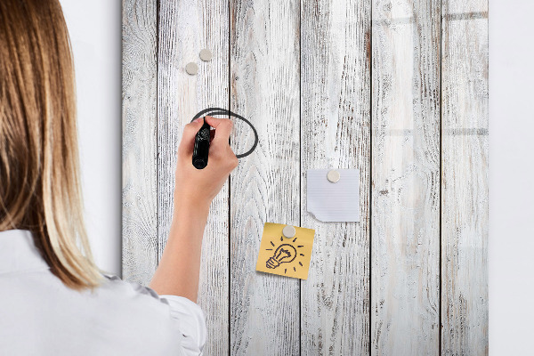Magnetická psací tabule Nástěnka na připínání fotografií a poznámek