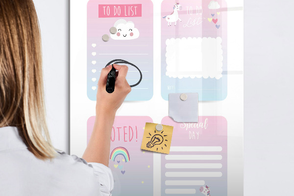 Magnetická psací tabule Plánování s radostí a kreativitou