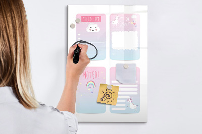 Magnetická psací tabule Plánování s radostí a kreativitou