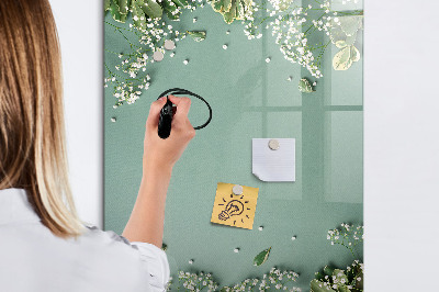 Popisovatelná magnetická tabule Kreativní místo pro vzpomínky a fotografie