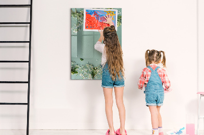 Popisovatelná magnetická tabule Kreativní místo pro vzpomínky a fotografie