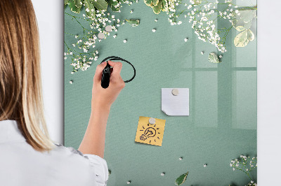Popisovatelná magnetická tabule Kreativní místo pro vzpomínky a fotografie