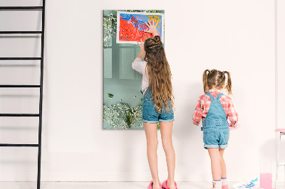 Popisovatelná magnetická tabule Kreativní místo pro vzpomínky a fotografie