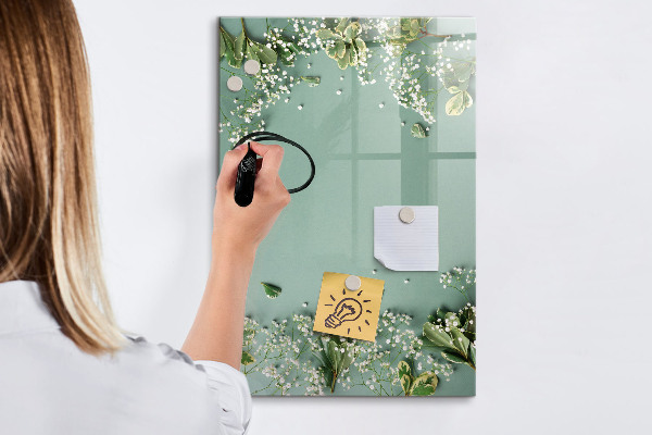 Popisovatelná magnetická tabule Kreativní místo pro vzpomínky a fotografie
