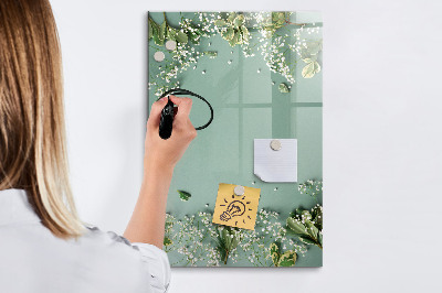 Popisovatelná magnetická tabule Kreativní místo pro vzpomínky a fotografie