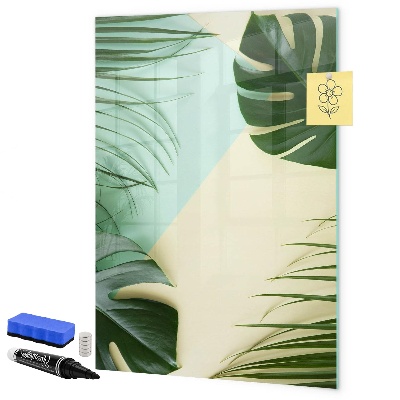 Magnetická psací tabule Zelená koláž vzpomínek s fotografiemi