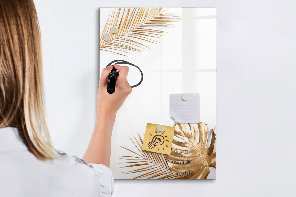 Magnetická psací tabule Stylová fototapeta s rostlinami