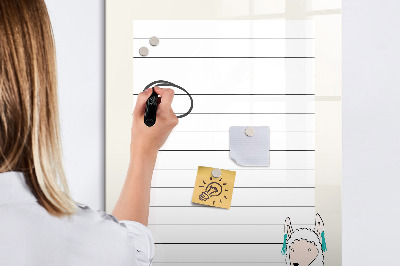 Popisovatelná magnetická tabule Seznam úkolů s roztomilým tématem