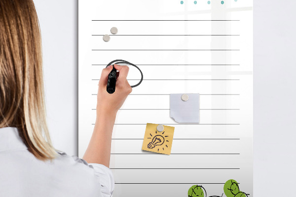 Magnetická psací tabule Seznam úkolů s kreativním nádechem