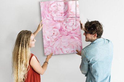 Magnetická psací tabule Květinový motiv s prostorem pro fotografie