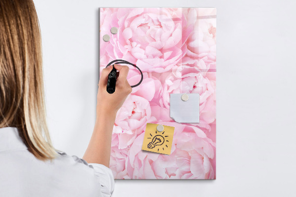 Magnetická psací tabule Květinový motiv s prostorem pro fotografie