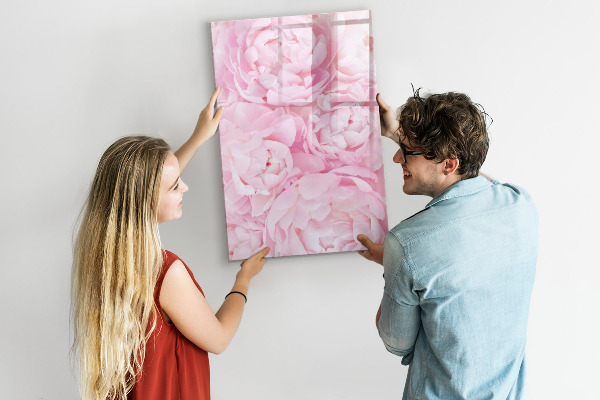 Magnetická psací tabule Květinový motiv s prostorem pro fotografie