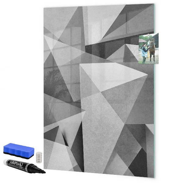 Magnetická psací tabule Moderní tabule na poznámky a fotografie