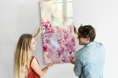 Magnetická psací tabule Květinový motiv s prostorem pro fotografie