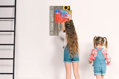 Popisovatelná magnetická tabule Kreativní květinová a fotografická tabule