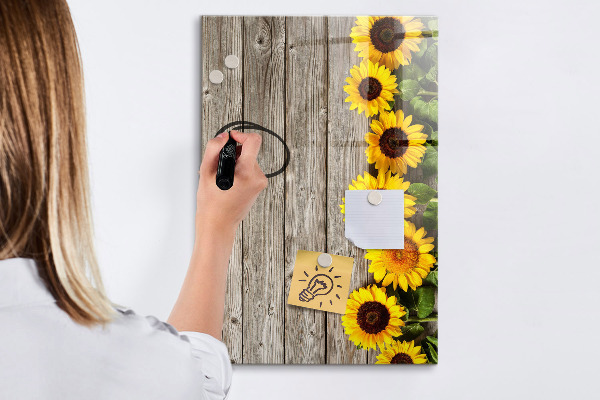 Popisovatelná magnetická tabule Kreativní květinová a fotografická tabule