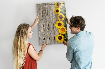 Popisovatelná magnetická tabule Kreativní květinová a fotografická tabule