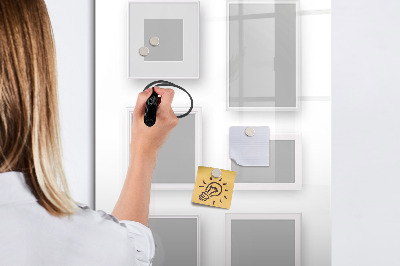 Popisovatelná magnetická tabule Kreativní prostor pro fotografie a poznámky