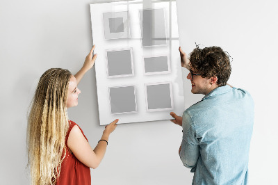 Popisovatelná magnetická tabule Kreativní prostor pro fotografie a poznámky