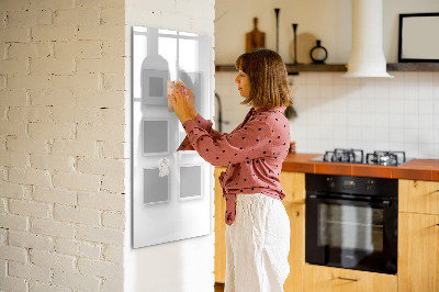 Popisovatelná magnetická tabule Kreativní prostor pro fotografie a poznámky
