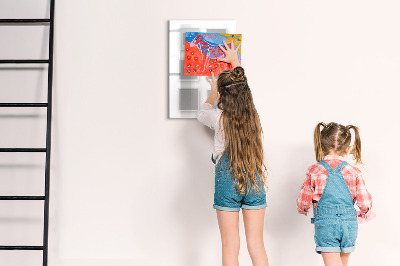 Popisovatelná magnetická tabule Kreativní prostor pro fotografie a poznámky
