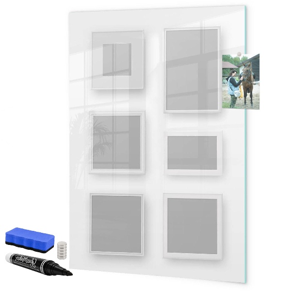 Popisovatelná magnetická tabule Kreativní prostor pro fotografie a poznámky