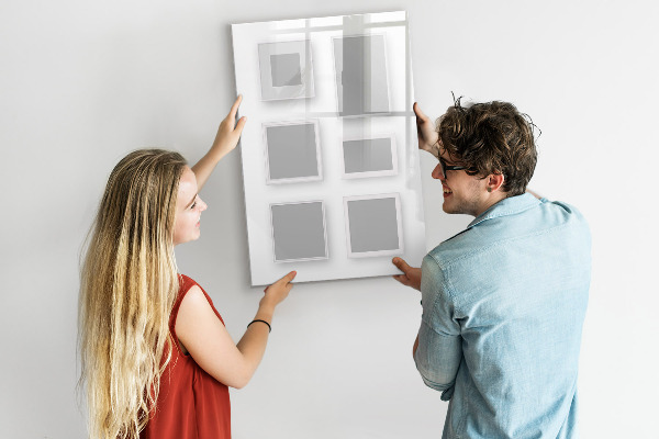 Popisovatelná magnetická tabule Kreativní prostor pro fotografie a poznámky