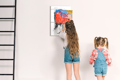 Popisovatelná magnetická tabule Inspirace s láskou a nadějí