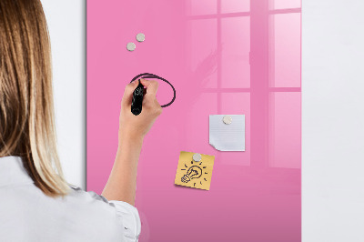 Magnetická psací tabule Růžová tabule na poznámky a fotografie