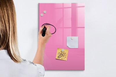 Magnetická psací tabule Růžová tabule na poznámky a fotografie