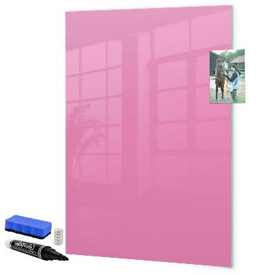Magnetická psací tabule Růžová tabule na poznámky a fotografie