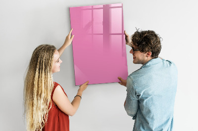 Magnetická psací tabule Růžová tabule na poznámky a fotografie