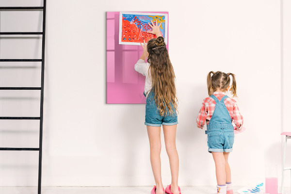 Magnetická psací tabule Růžová tabule na poznámky a fotografie