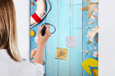 Magnetická psací tabule Letní vzpomínky v přímořském prostředí