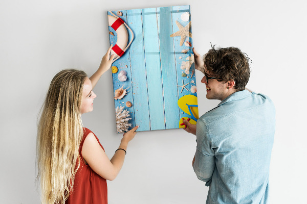 Magnetická psací tabule Letní vzpomínky v přímořském prostředí