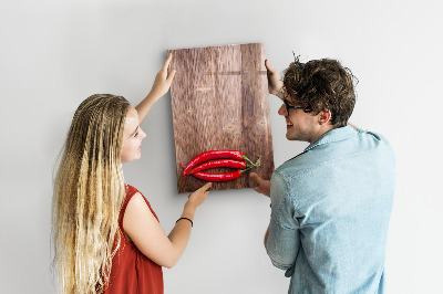 Magnetická psací tabule Papírové vzpomínky a pálivé papričky
