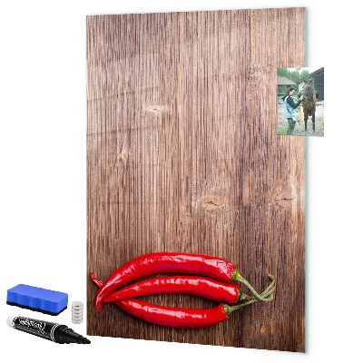 Magnetická psací tabule Papírové vzpomínky a pálivé papričky