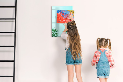 Popisovatelná magnetická tabule Kreativní tabule na fotky a poznámky